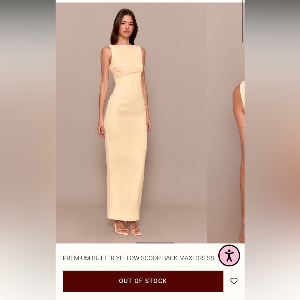 NWT PLT Elegant Yellow Maxi Dress